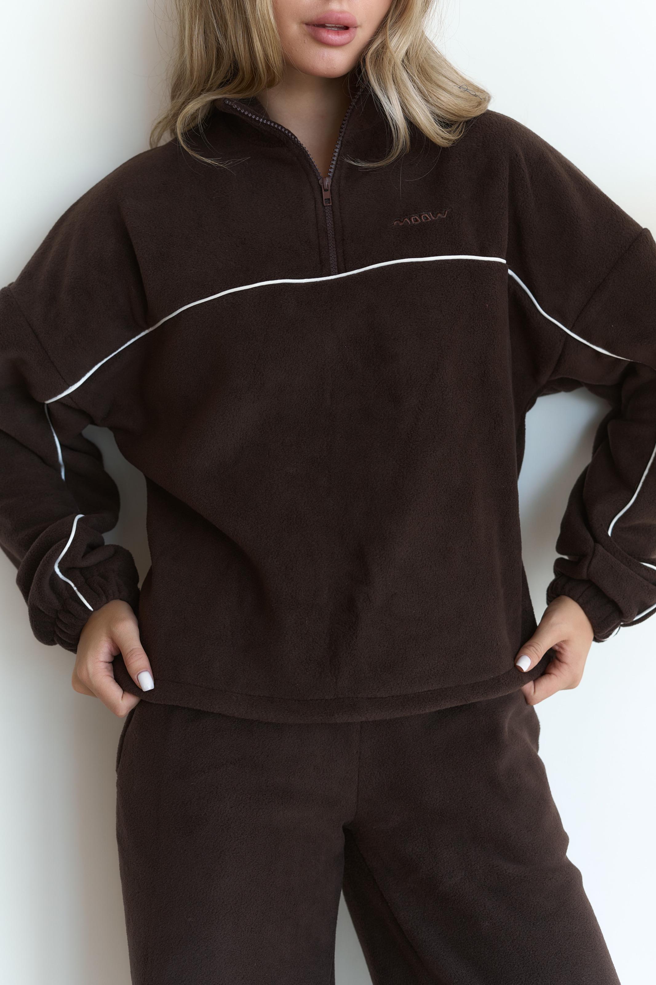 Костюм флисовый FLOW S/M Шоколадный (10103SM) - фото 5 Костюм флисовый FLOW S/M Шоколадный (10103SM) - фото 5