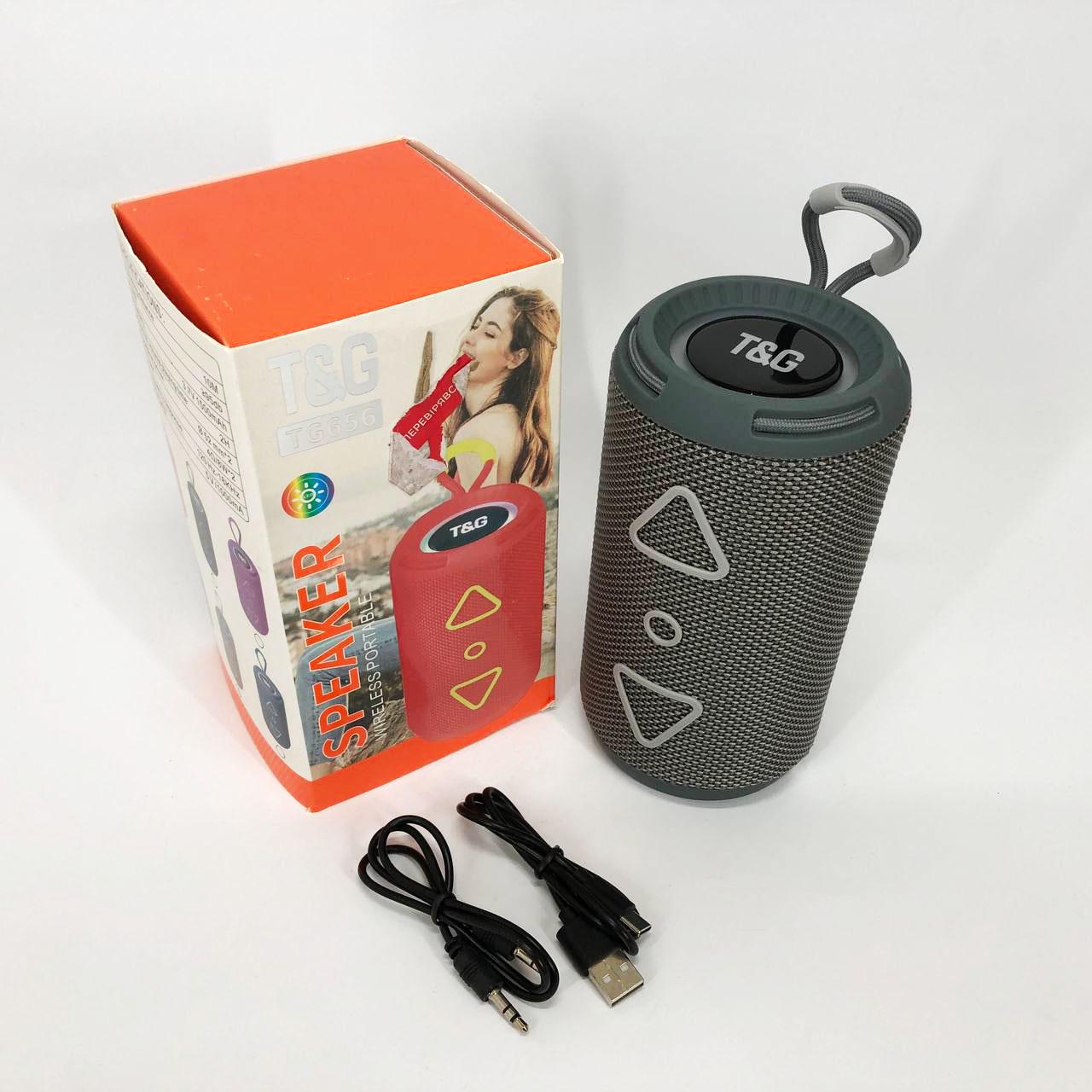 Портативна колонка Bluetooth TG656 FM-радіо Сірий - фото 17 Портативна колонка Bluetooth TG656 FM-радіо Сірий - фото 17