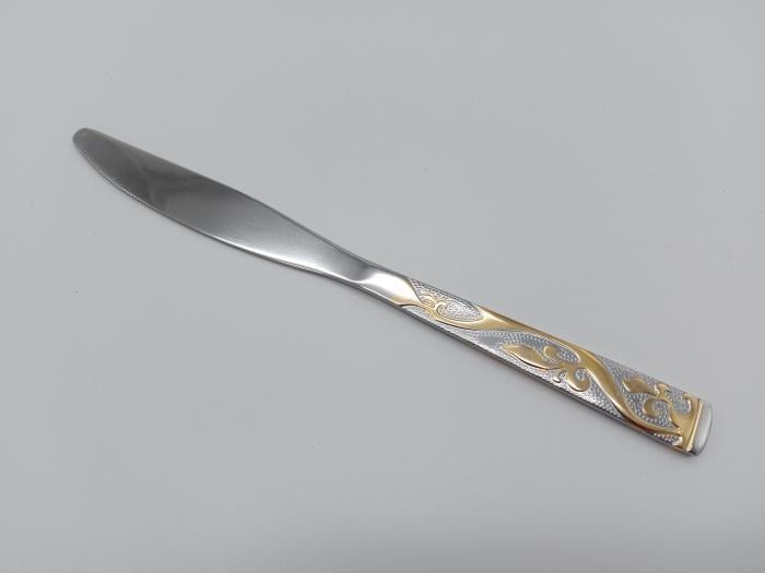 Нож столовый Золотая осень с позолотой сталь 21,5 см 6 шт. (15015)