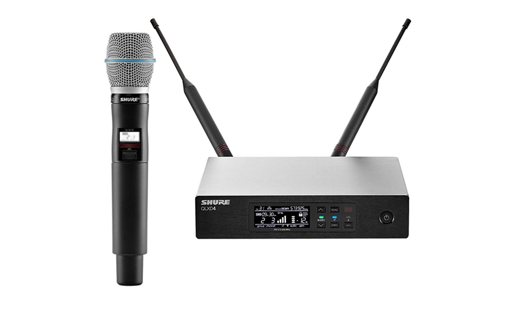 Радіосистема вокальна SHURE QLXD4 BETA 87A (0071) - фото 2 Радіосистема вокальна SHURE QLXD4 BETA 87A (0071) - фото 2