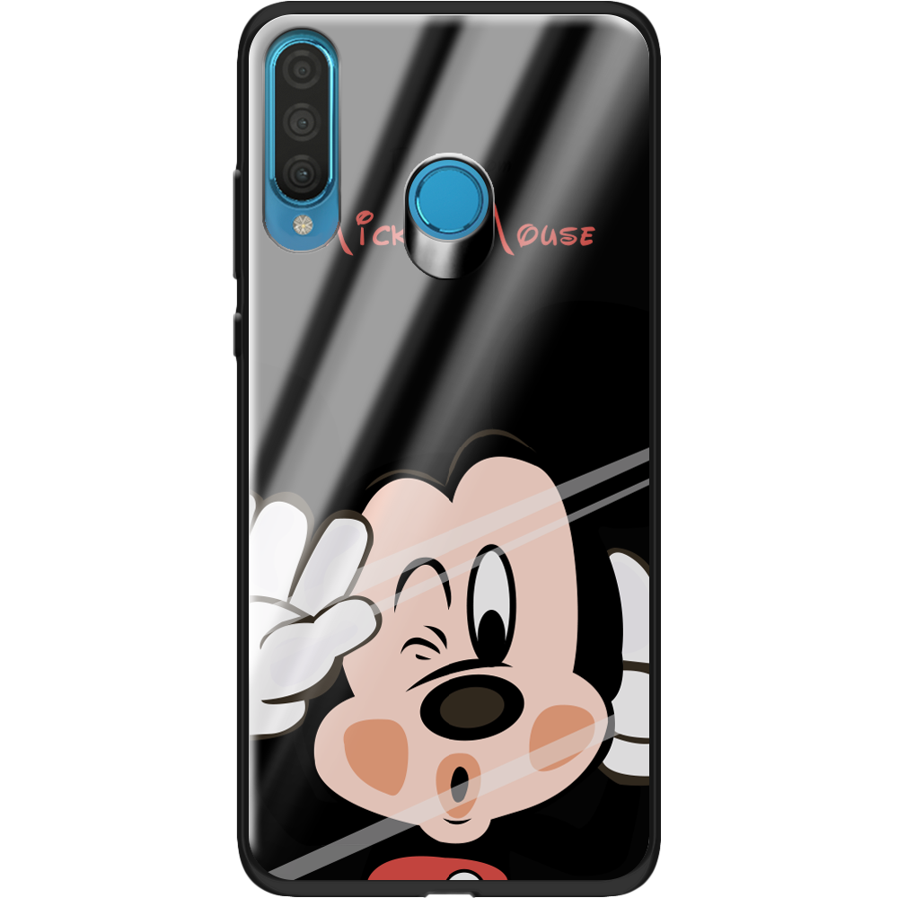 Чехол Boxface Huawei P30 Lite Mister M Черный силикон со стеклом (36871-cc58-37728)