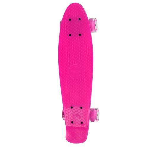 Скейт Penny Board світяться колеса 22'' Рожевий (0848/335PN)