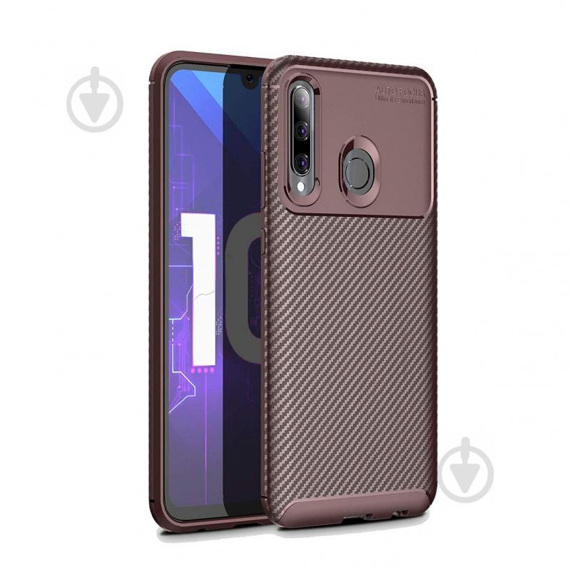 Чехол Carbon Case Huawei P Smart 2019 / Honor 10 Lite Коричневый (hub_RjoK30528)