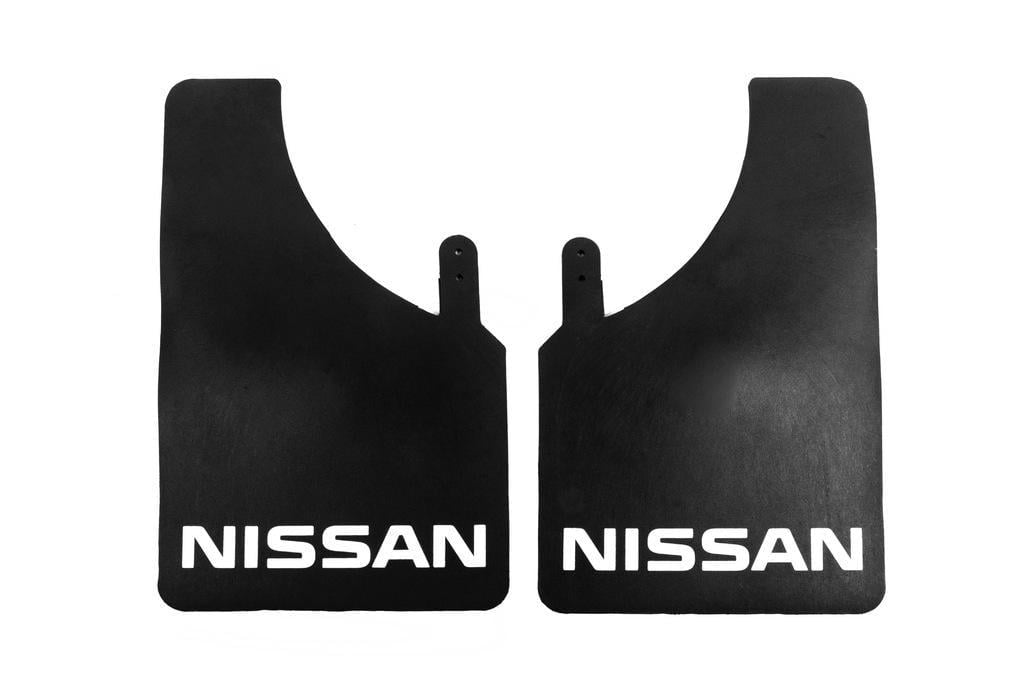 Брызговики Polytep для Nissan резина Черный 230х375 мм 2 шт. (131469)