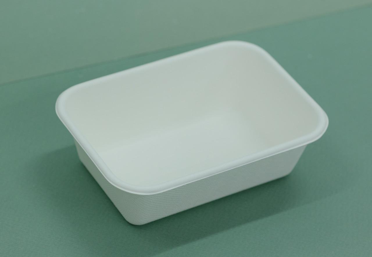 Одноразовый лоток Эко из сахарного тростника 370 мл 50 шт. 13х9 см