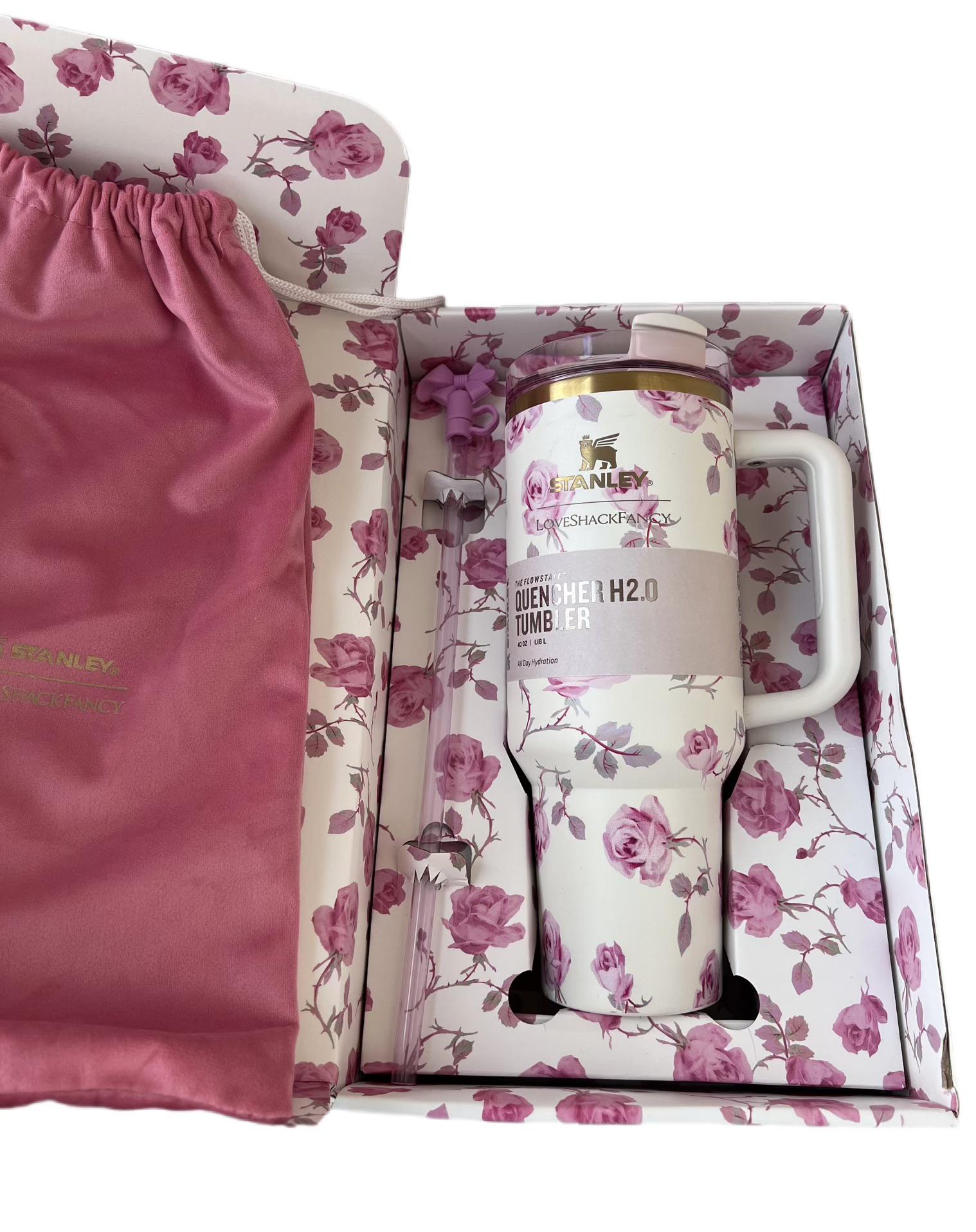 Термокружка Stanley Love Shack Fancy 40 oz 1180 мл у подарунковій коробці Білий (28459029)