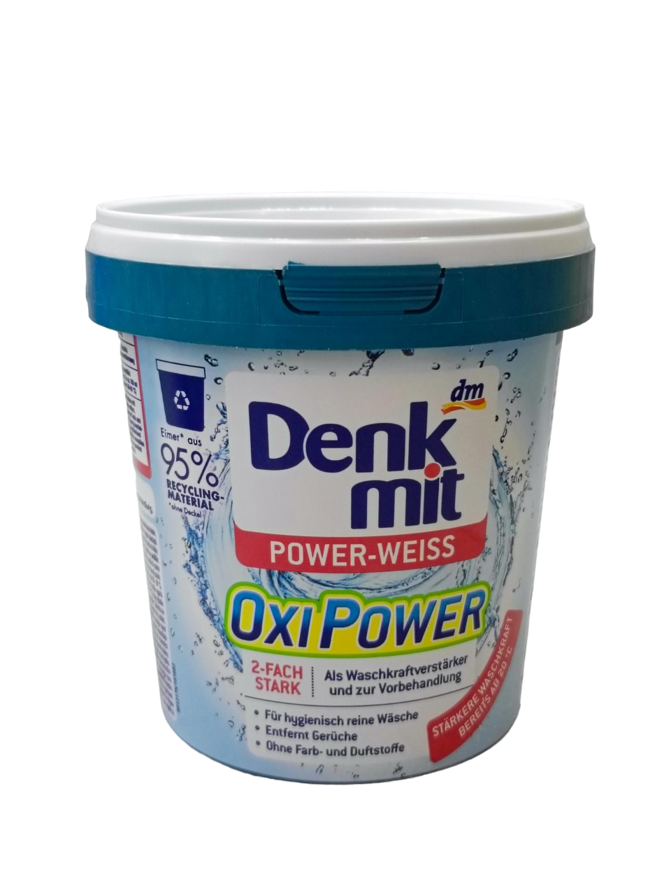 Пятновыводитель для белых вещей с активным кислородом Denkmit Oxi Power-WEISS 750 г (2098604385)