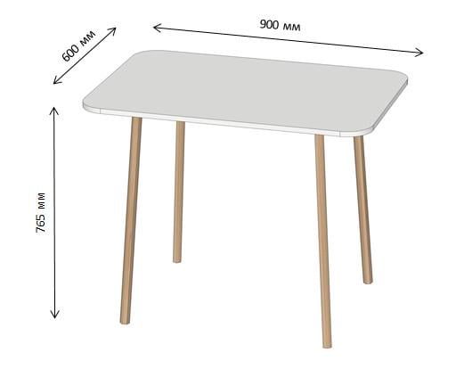 Обеденный стол Lion Майами-2 деревянные ножки Кашемир (000-000-2596) - фото 9