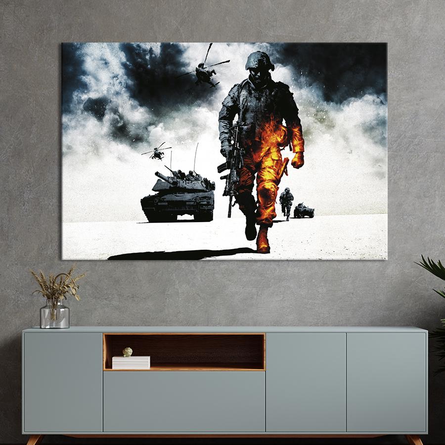 Картина на холсте Battlefield: Bad Company 75x50 см (1461-1)