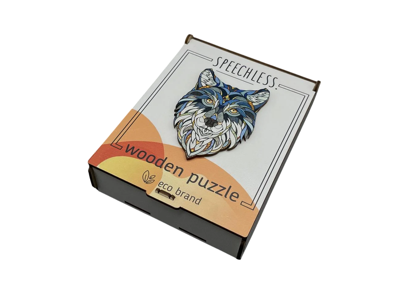 Пазл деревянный Speechless Волк 80 деталей 30х30 см (PZ-35)