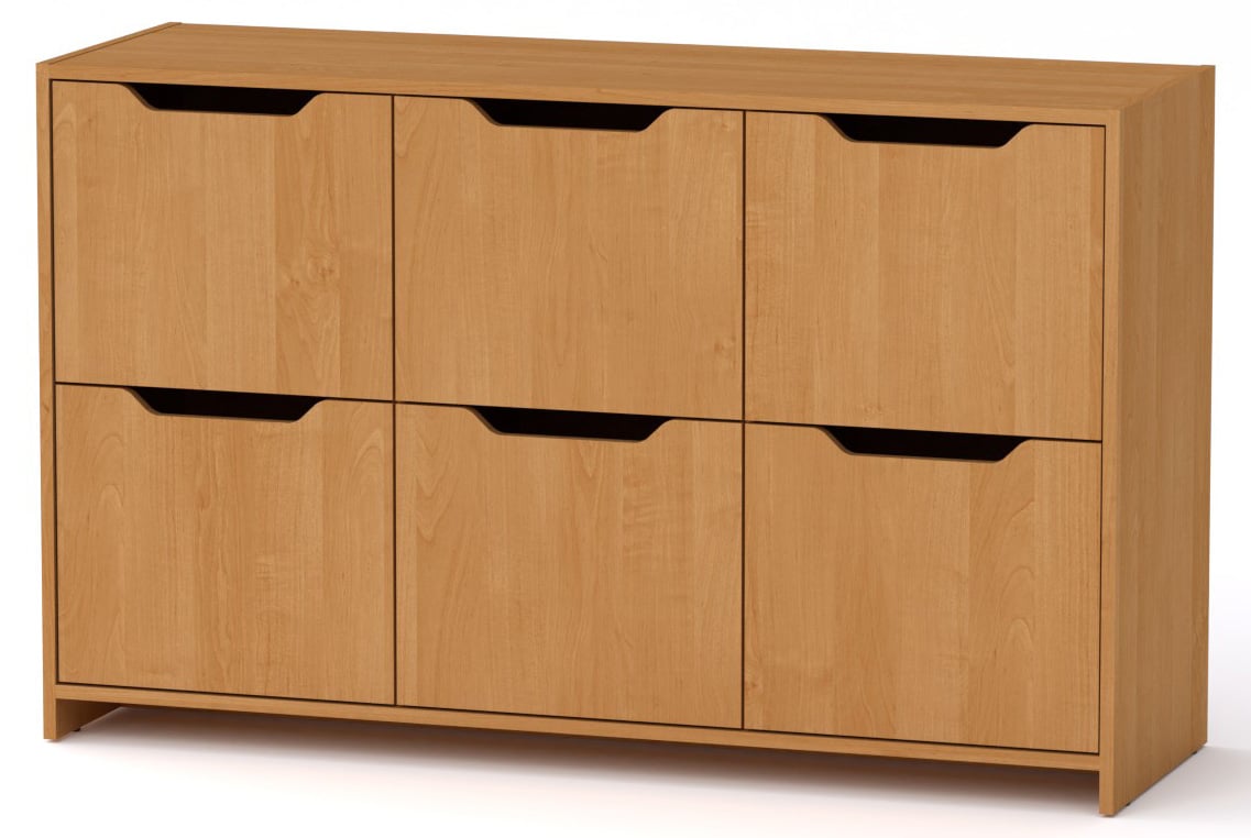 Комод Компаніт 6Д 130х42х80 см Вільха (60a37bab90ca860635535b02) - фото 1 Комод Компаніт 6Д 130х42х80 см Вільха (60a37bab90ca860635535b02) - фото 1