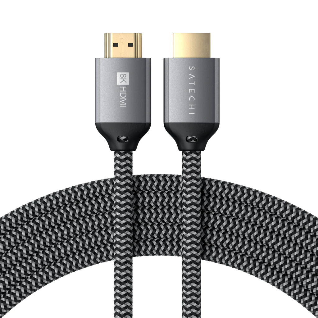 Кабель синхронизации Satechi 8K HDMI Ultra High Speed Cable, Space Gray (ST-8KHC2MM)