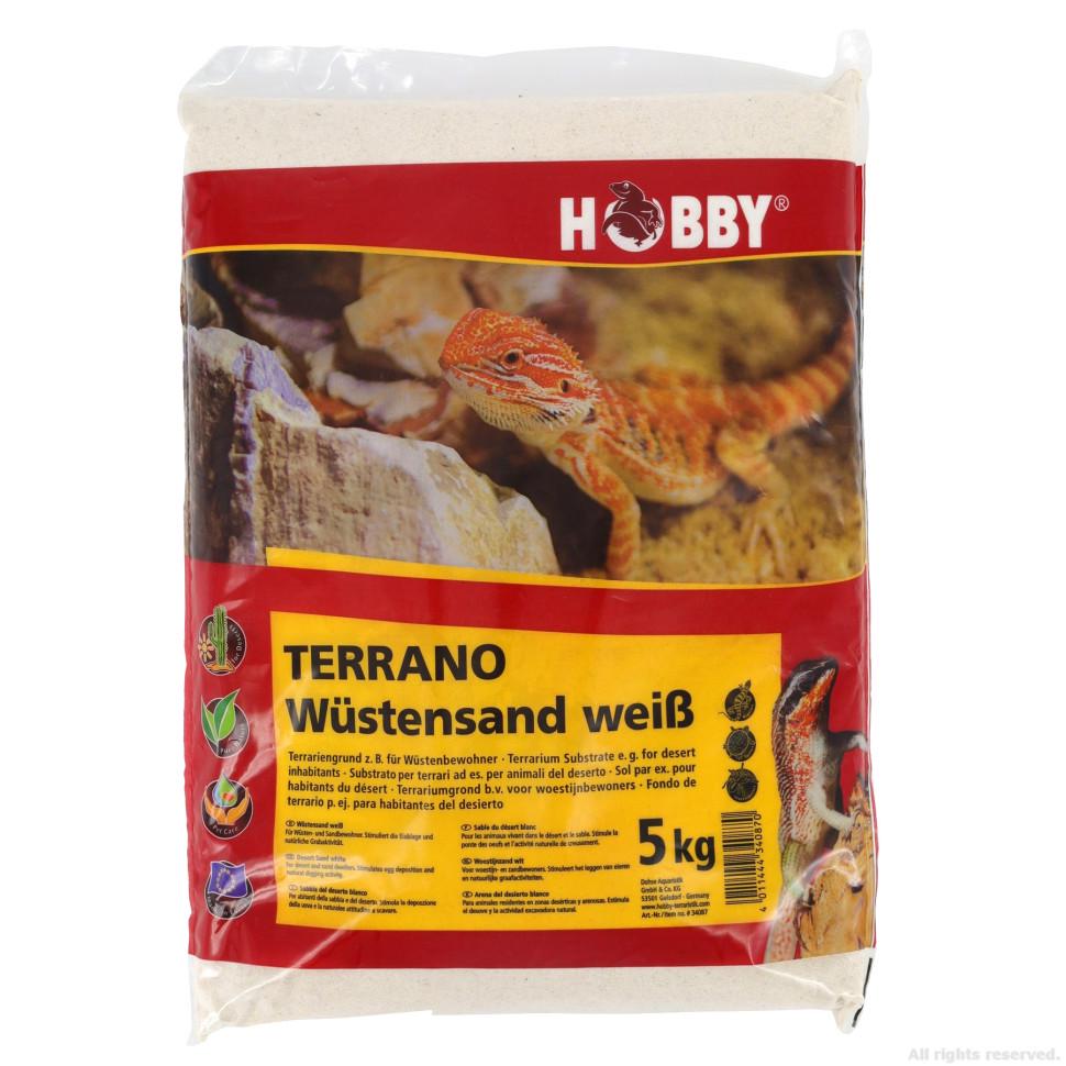 Субстрат для пустынных рептилий Hobby Terrano Desert Sand white 0,1-0,3 мм 5 кг (HB34087)