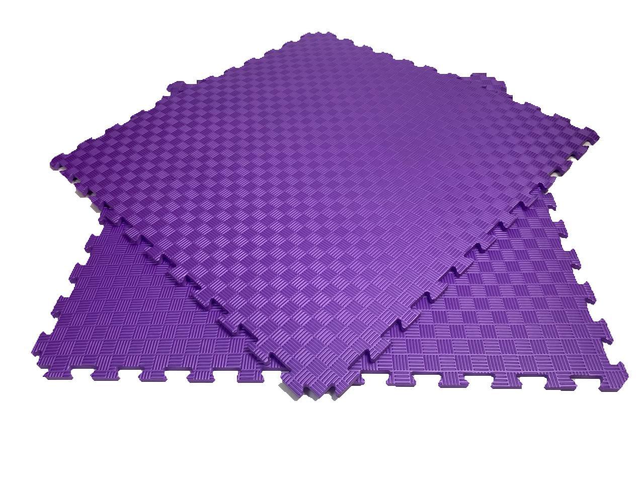 Мат-татами ласточкин хвост EVA 100х100х1 см Фиолетовый