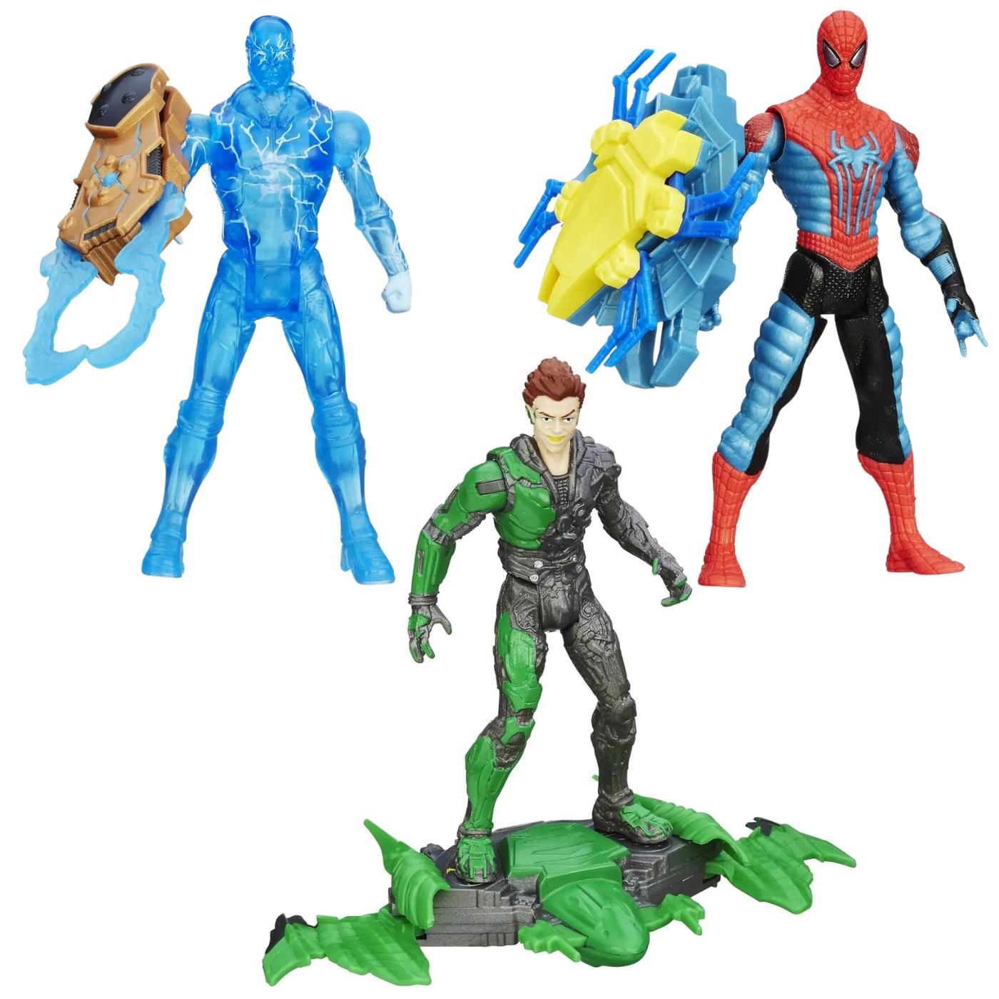 Набор фигурок Hasbro Spider Strike 3в1 Электро/Человек Паук/Гоблин 10 см