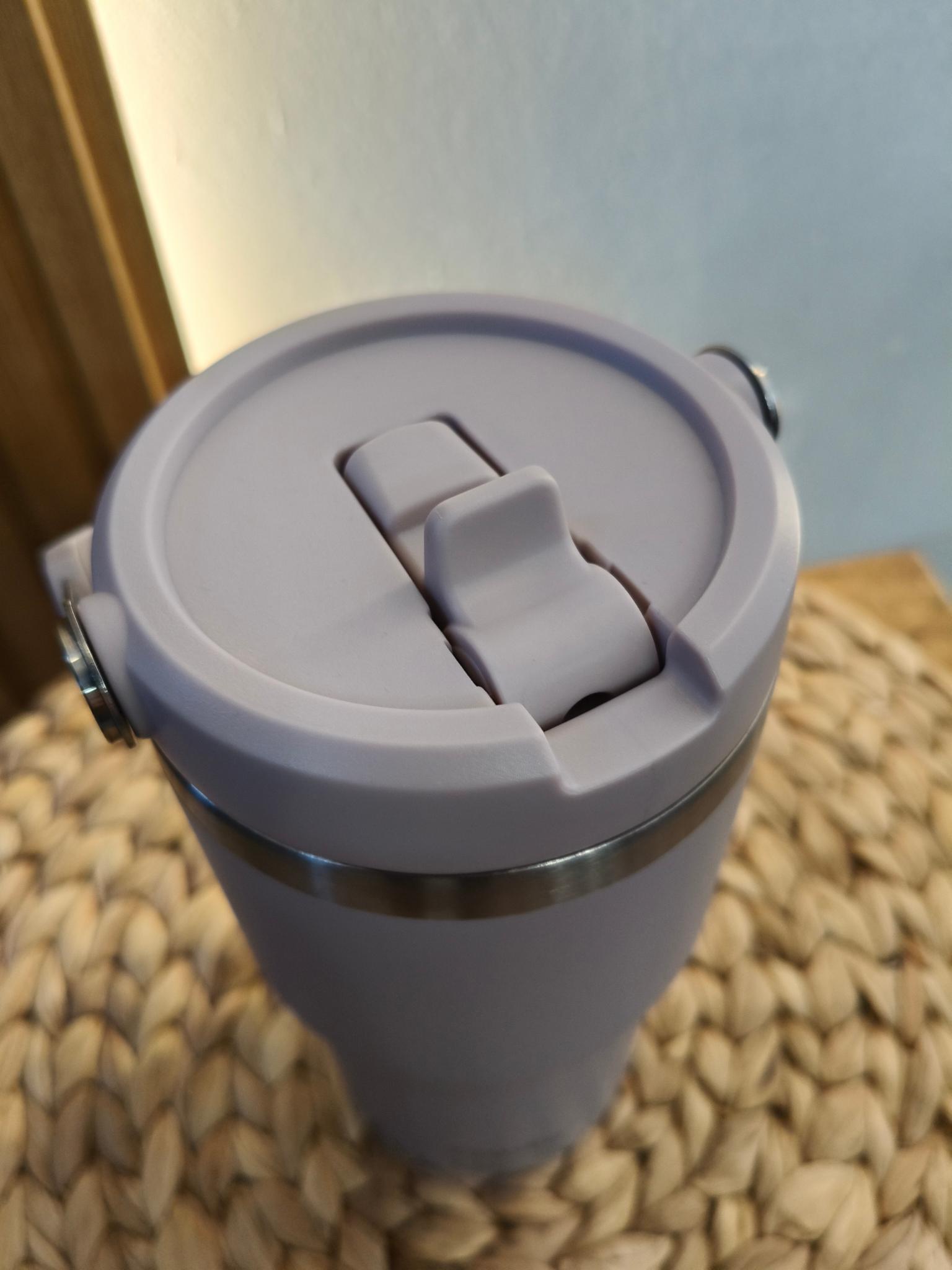 Термочашка с трубочкой Gusto Индиго 600 мл Серо-лавандовый - фото 3 Термочашка с трубочкой Gusto Индиго 600 мл Серо-лавандовый - фото 3