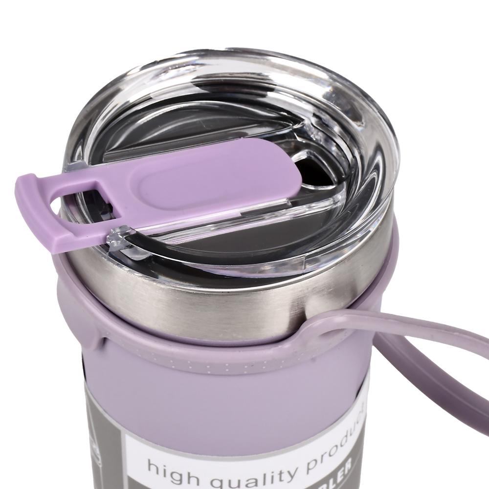 Термокружка с силиконовой ручкой Stenson MT-5347 500 мл Фиолетовый (26712600) - фото 2