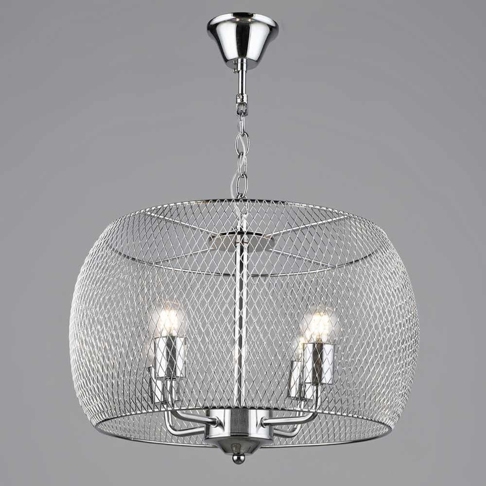 Люстра підвісна в стилі лофт Light House SRS-20055/4 CH металева Хром Люстра підвісна в стилі лофт Light House SRS-20055/4 CH металева Хром