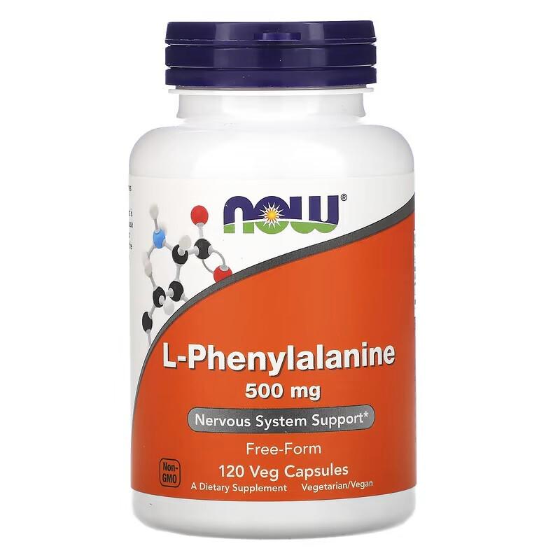 Дієтична добавка Now Foods L-Phenylalanine Л-Фенілаланін 500 мг 120 капс. (CO003437)