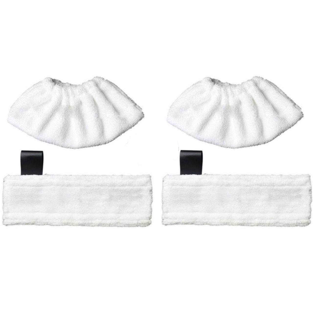 Комплект салфеток для пола EasyFix Karcher SC2/SC3/SC4/SC5 и обтяжка для насадки пароочистителя 4 шт. (26568891)