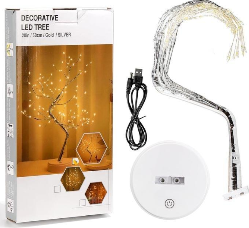 Лампа Дерево SFK-25 LED USB и батарейки AA 3 шт. (44862-16921_291)