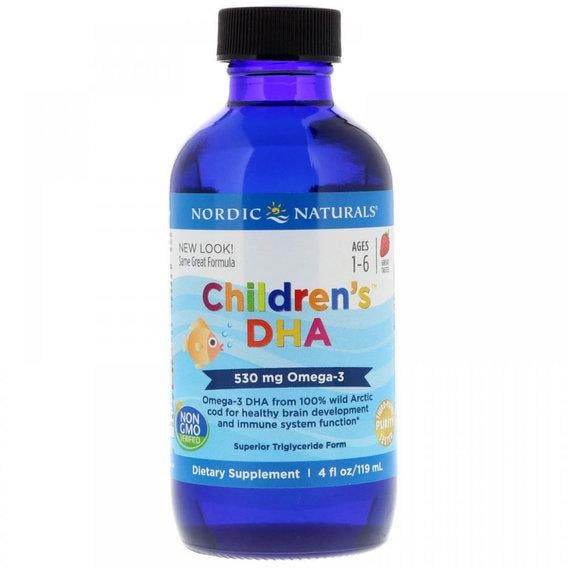 Омега 3 Nordic Naturals Children's DHA 530 мг 4 ун. 119 мл Strawberry