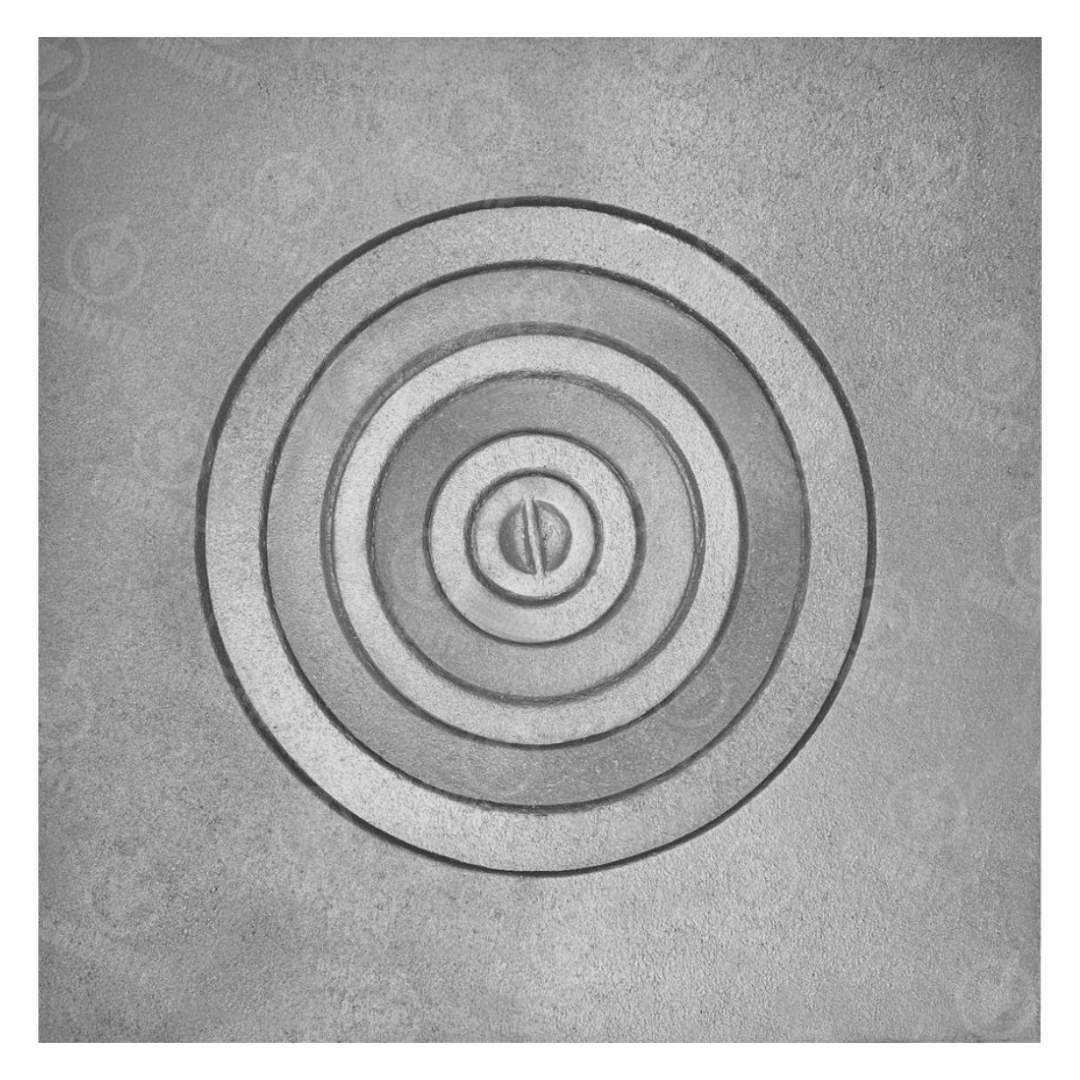 Плита чугунная для печи под казан ГЛВТ 750х750 мм