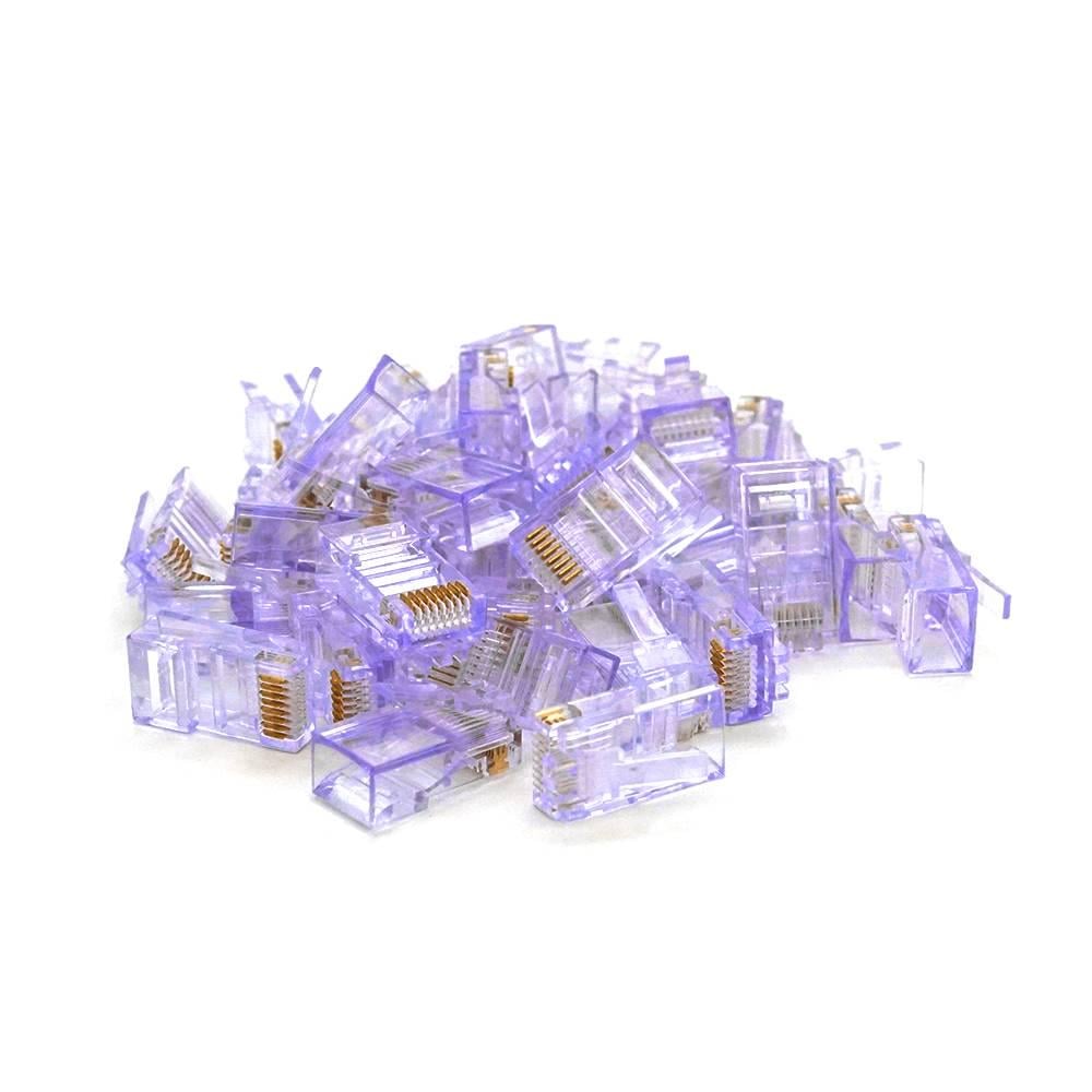 Конектор Noname RJ-45 8P8C UTP Cat-5 100 шт./уп. Q100 Violet