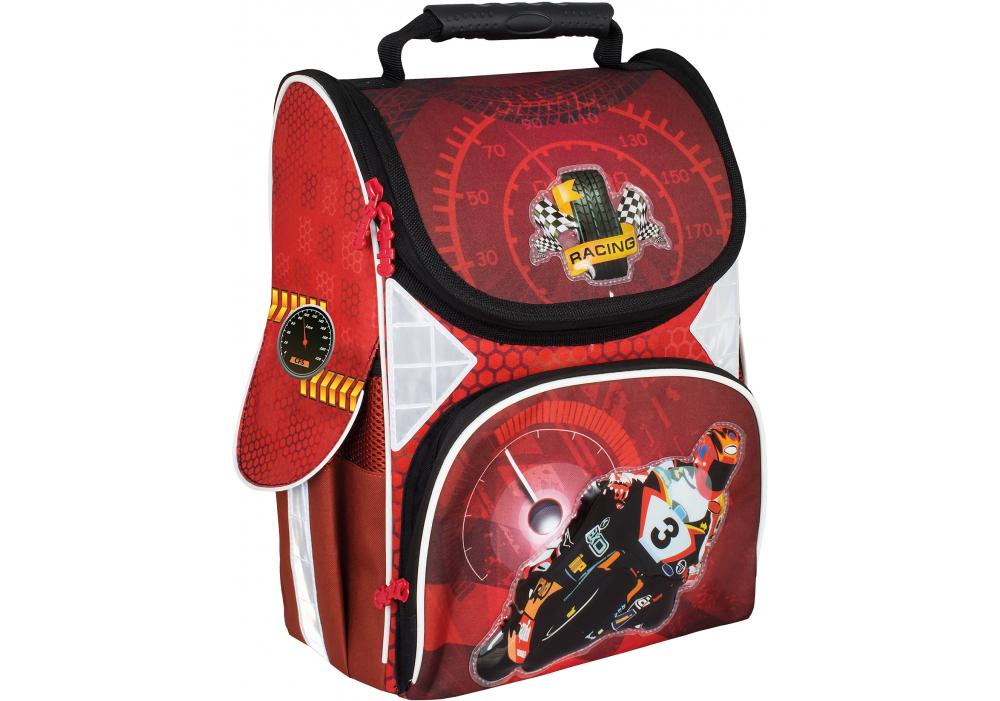 Ранец Cool For School Moto 34х26х13 см Красный (CF86188)