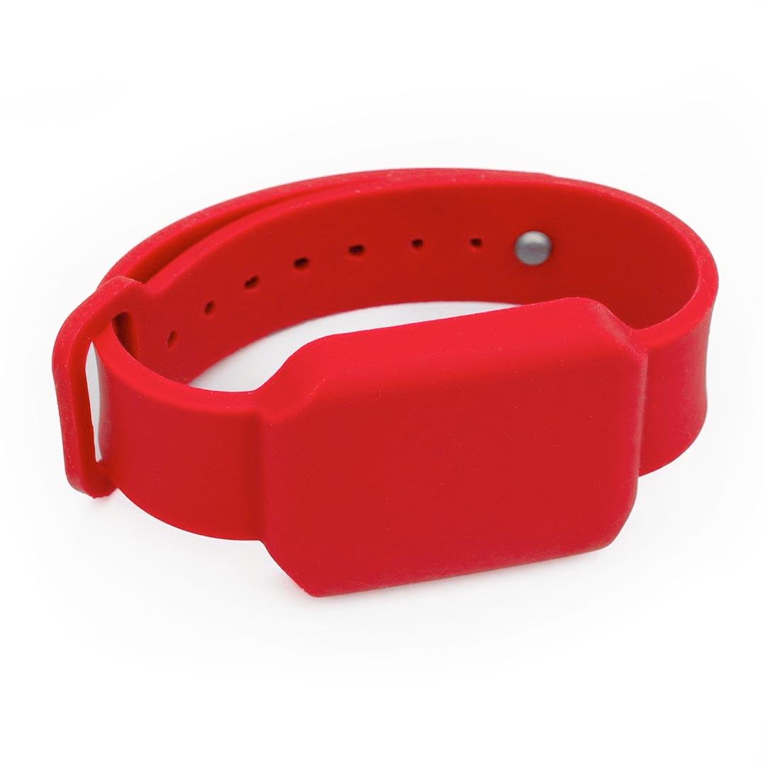 Браслет силиконовый Ardix с чипом Fudan 1K 5 шт. Красный (04-047-RD)