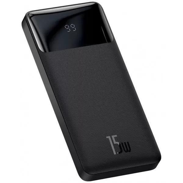 Павербанк BASEUS Bipow Digital Display 10000 mAh 15 W 3 A 2USB/Type-C Black (PPDML-I01)