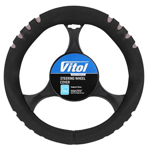 Чехол на руль авто Vitol 14021 37-39 см M