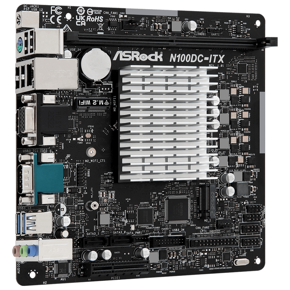 Материнська плата ASRock N100DC-ITX (12430108)