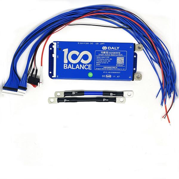 Плата Smart BMS DALY 8-24S 40A without CAN+1А active balancе+BT - фото 4