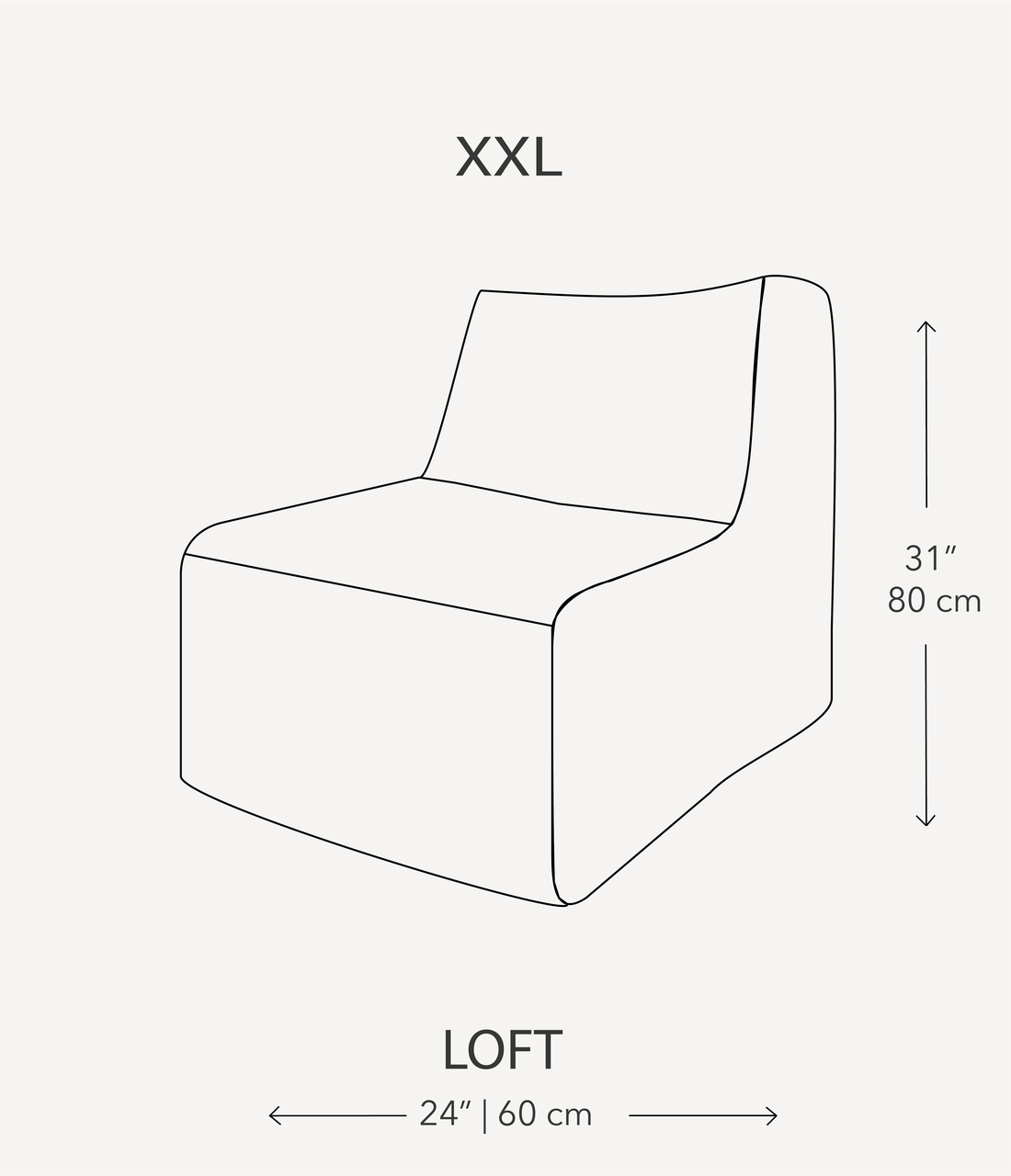 Кресло мешок BIG YETI Loft-130 80x90 см ткань Серый (1402925771) - фото 2 Кресло мешок BIG YETI Loft-130 80x90 см ткань Серый (1402925771) - фото 2