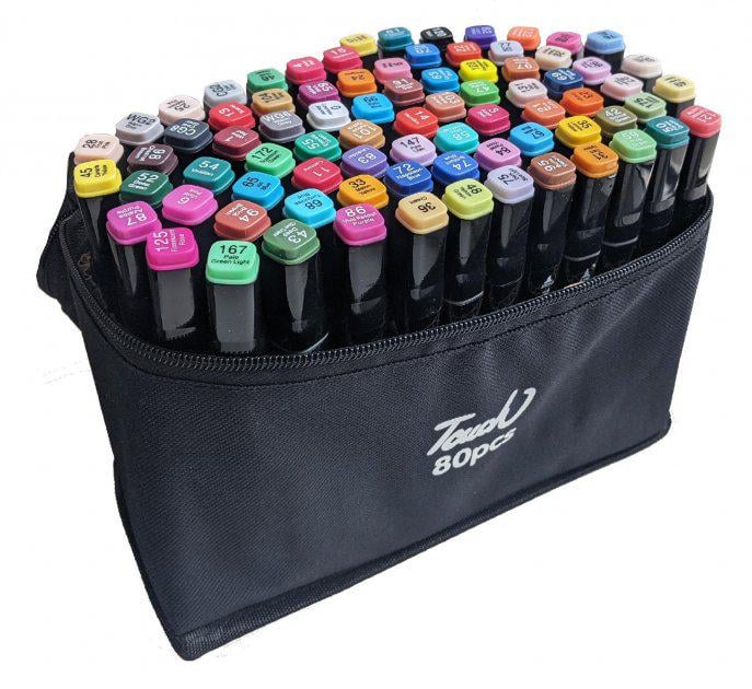 Маркери для скетчингу за номерами Touch Coco 80 шт. (JM80)
