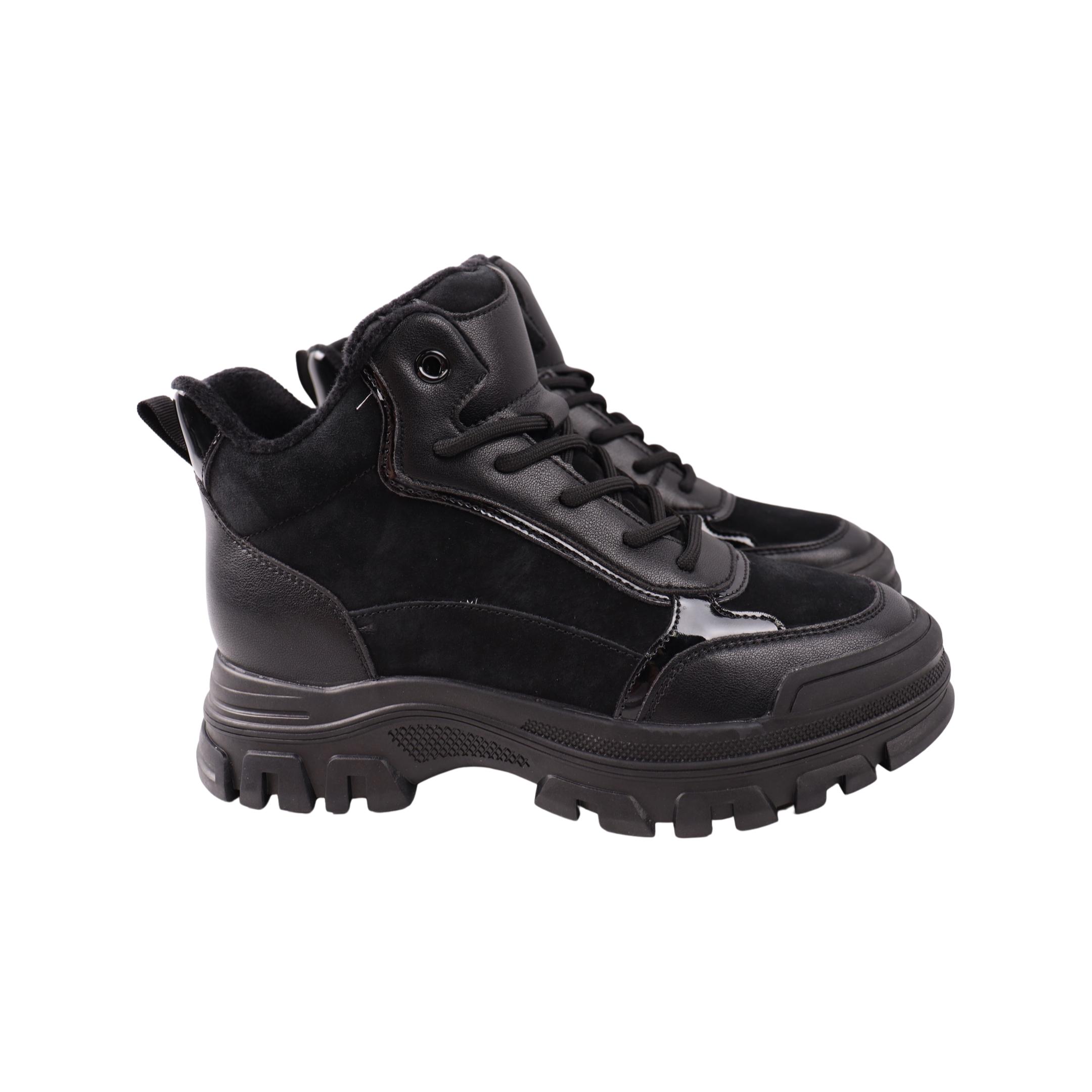 Ботинки женские Melanda натуральная замша р. 37 Черный (190-23DHS)