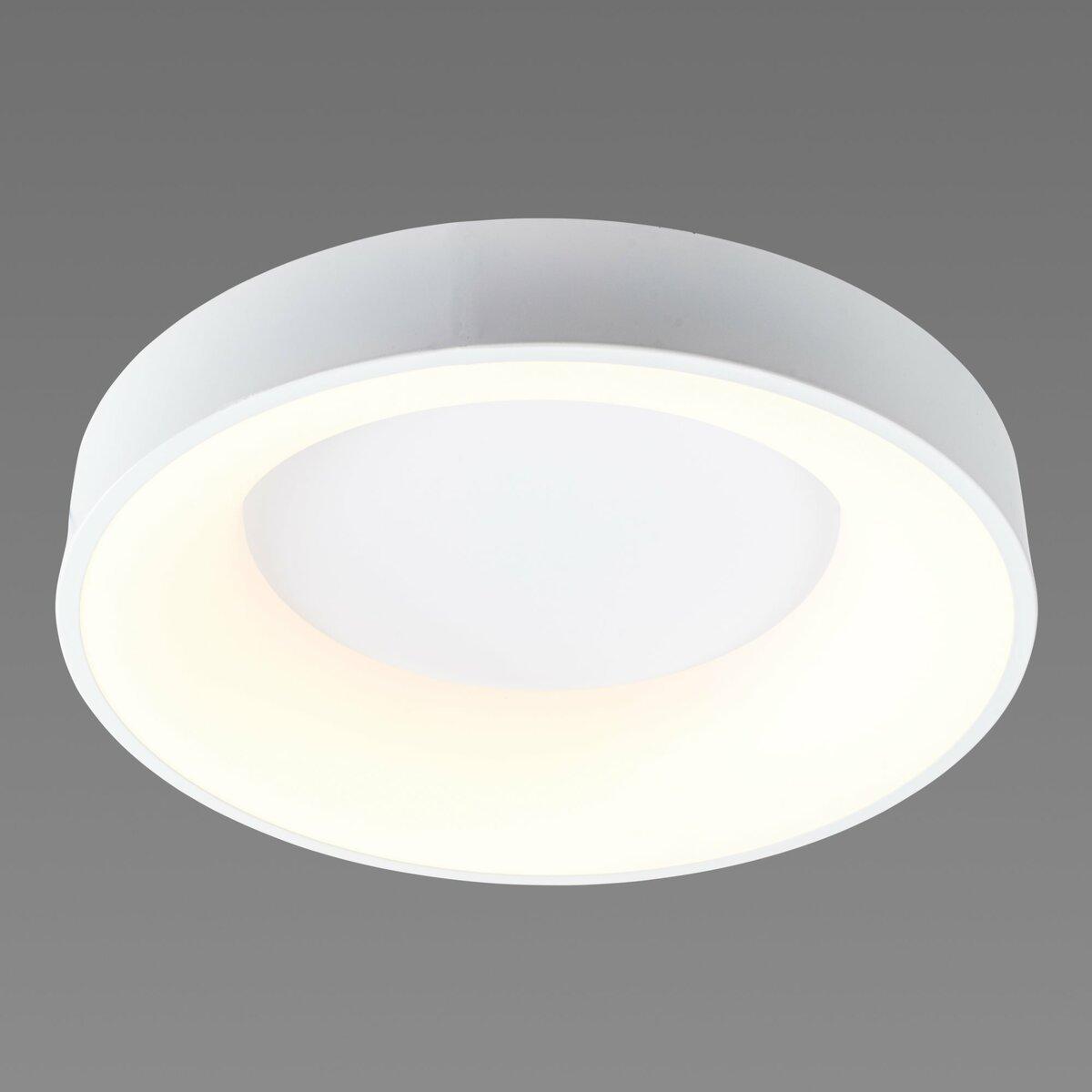 Люстра светодиодная Sirius с круглым плафоном 50W 3000-6500К Белый (GLD-23412 WT 50W)