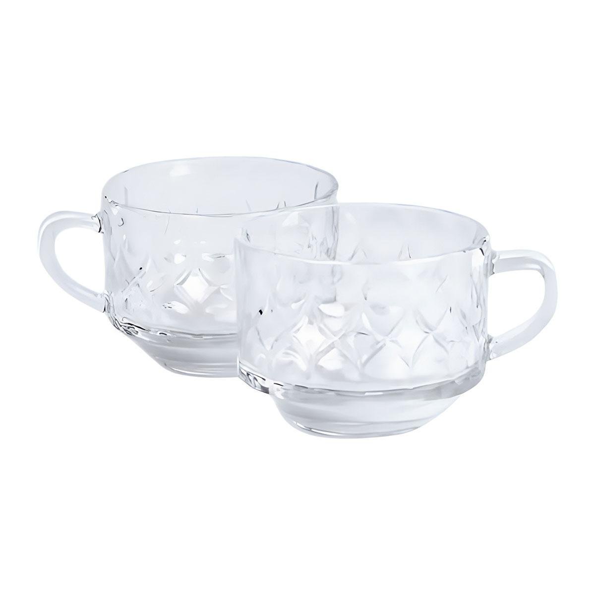 Набір чашок зі скла 6 шт. 270 мл Прозорий (HP-YH-67) - фото 4 Набір чашок зі скла 6 шт. 270 мл Прозорий (HP-YH-67) - фото 4