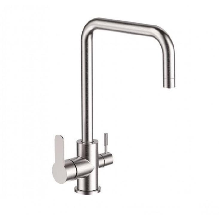 Змішувач для кухні Frap F43801 на дві води сатин (1040786) Змішувач для кухні Frap F43801 на дві води сатин (1040786)