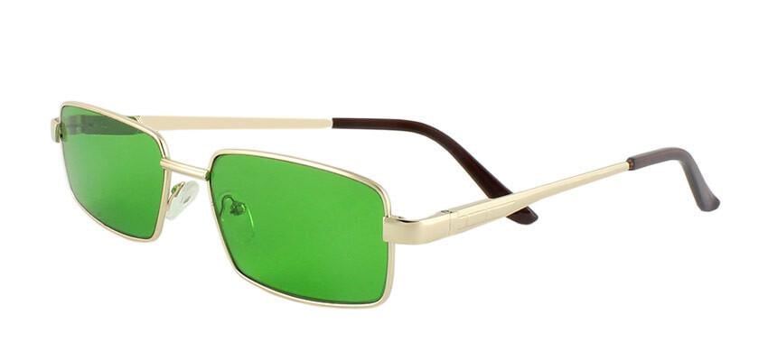 Очки при глаукоме в металлической оправе Зеленый (40047)