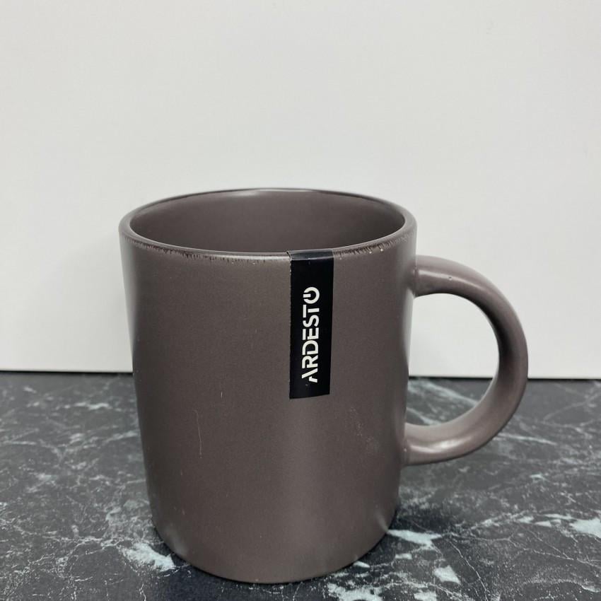 Чашка керамическая Ardesto Lucca AR2930GMC 360 мл Grey/Brown (1988507213)