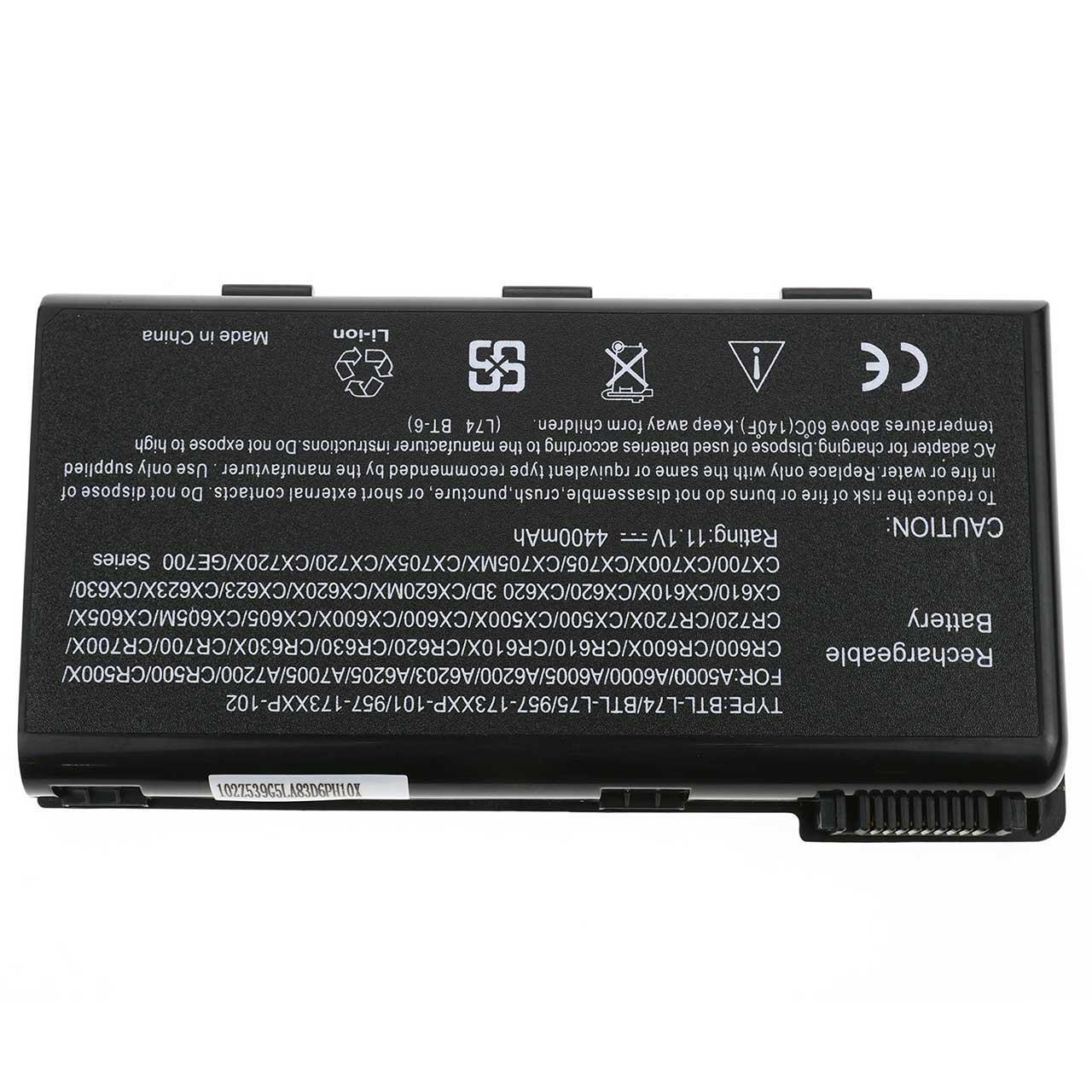 Акумулятор для ноутбука MSI A6203 4400 mAh 108V 48 Wh - фото 2