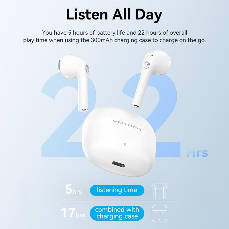 Навушники бездротові Vention Elf E02 Bluetooth 5.3 TWS 13 мм 22 год відтверення AAC/SBC Hi-Fi IPX4 Чорний (NBGB0) - фото 7 Навушники бездротові Vention Elf E02 Bluetooth 5.3 TWS 13 мм 22 год відтверення AAC/SBC Hi-Fi IPX4 Чорний (NBGB0) - фото 7