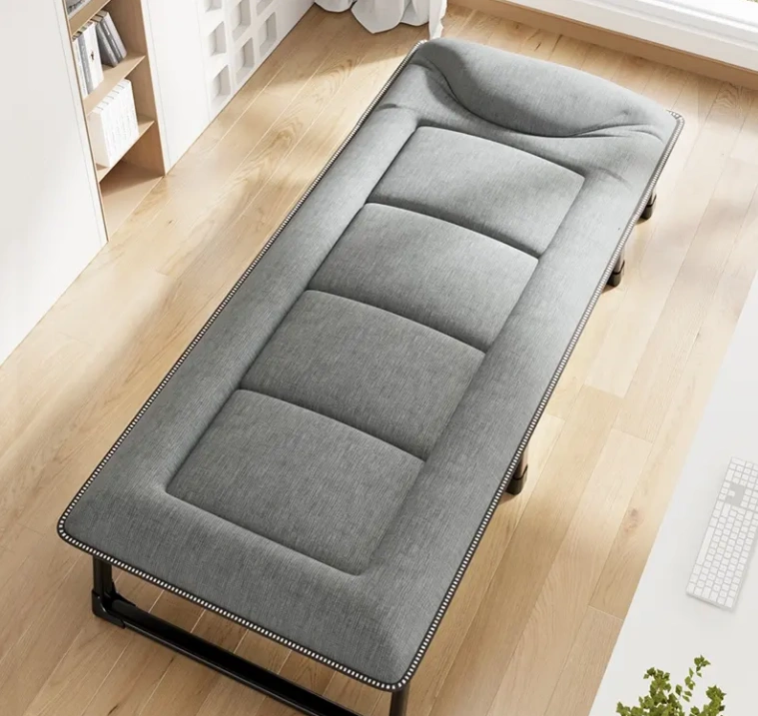 Кровать-раскладушка LEOBRO 193х68х30 см до 150 кг с регулируемой спинкой Серый (LBFB-S14)