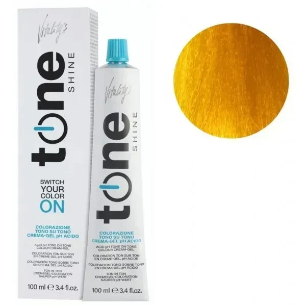 Гель-краска для волос тонирующая безаммиачная Tone Shine Vitality's Yellow Желтый 100 мл