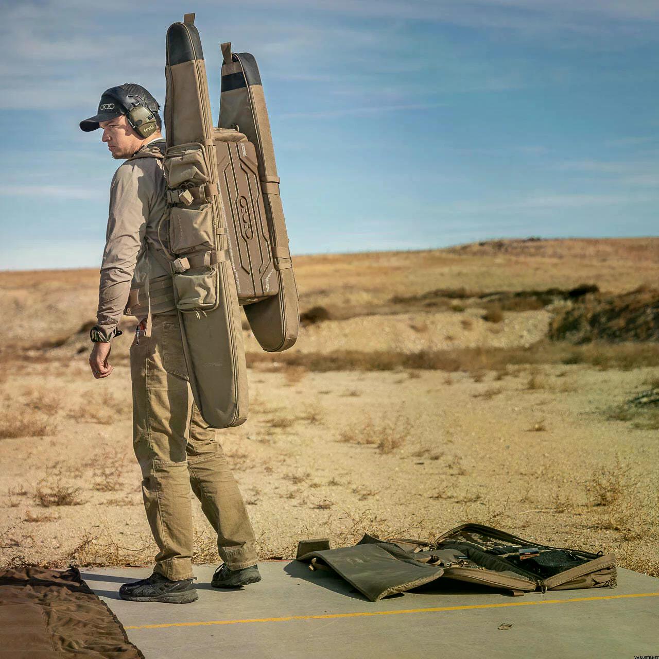 Сумка для зброї з поясами для кріплення до рюкзака Eberlestock Sidewinder-AR Rifle Case Transport Bag Coyote - фото 2 Сумка для зброї з поясами для кріплення до рюкзака Eberlestock Sidewinder-AR Rifle Case Transport Bag Coyote - фото 2