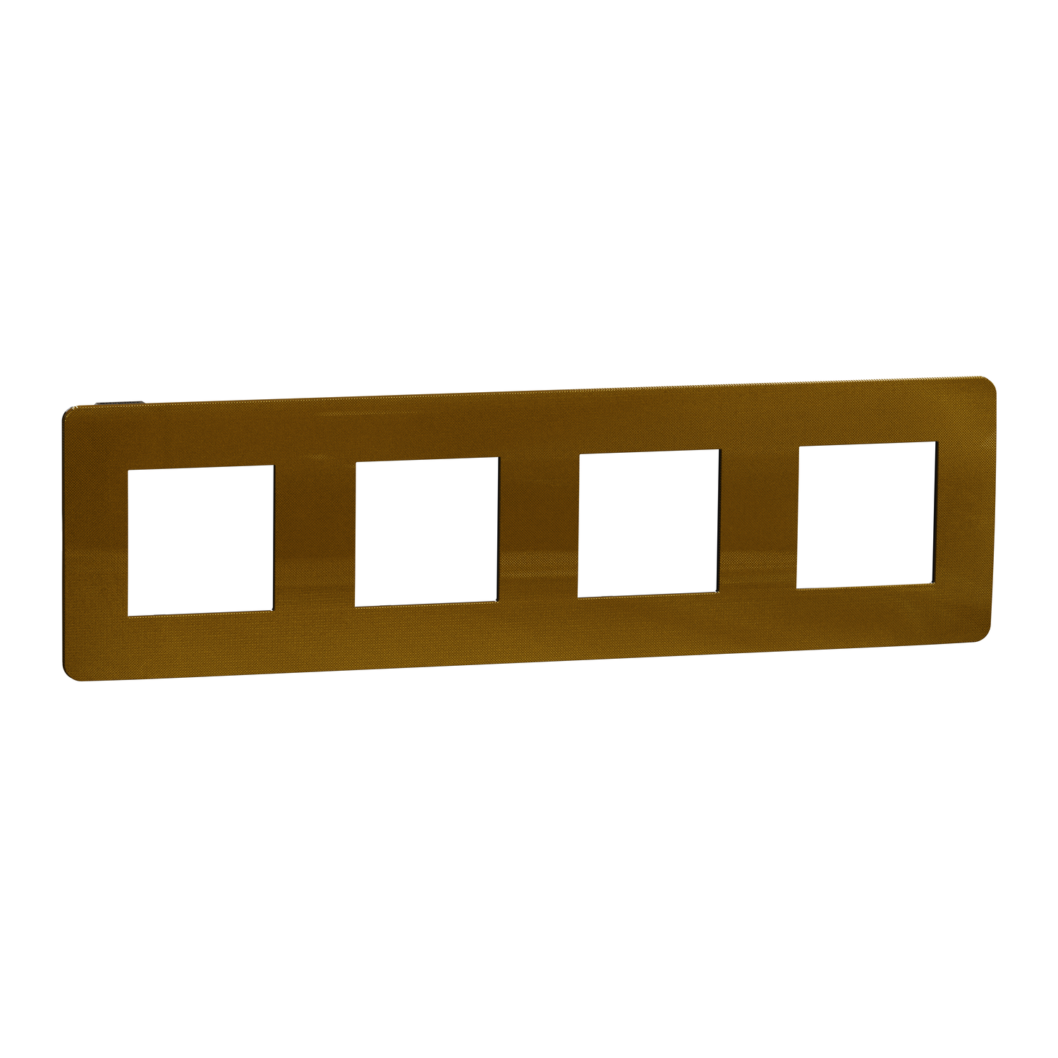 Рамка четырехместная Schneider Electric Unica Studio Золотой/Антрацит (NU280862)