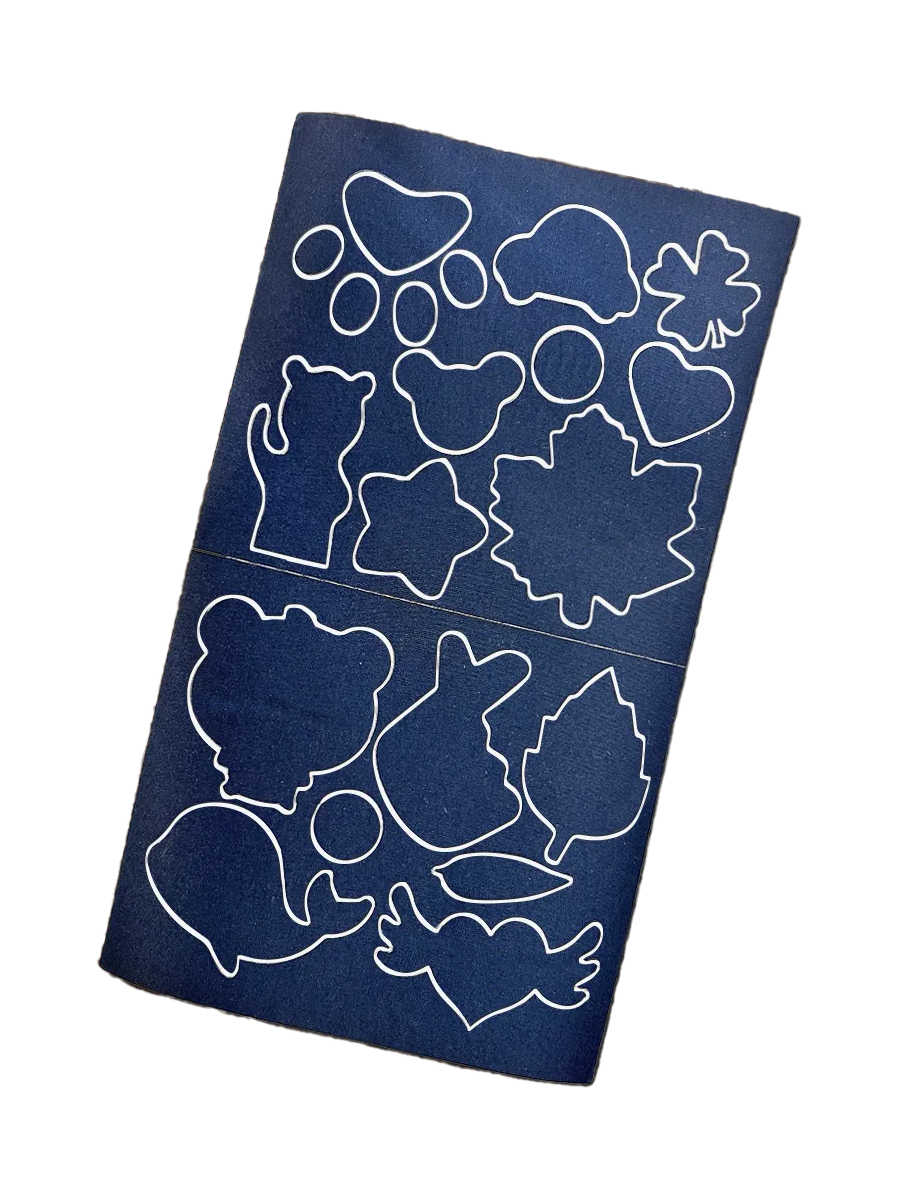 Набор заплаток для одежды самоклеящихся водоотталкивающих 16 шт. Синий (24590110)