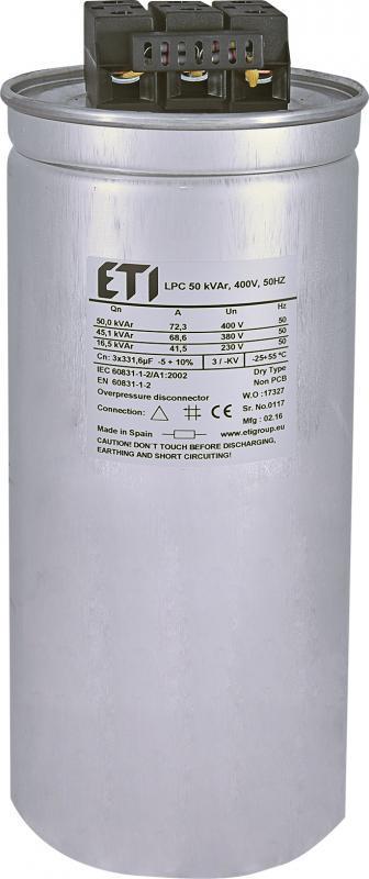 Конденсатор трехфазный ETI LPC 50 кВАр 400 В (4656757)